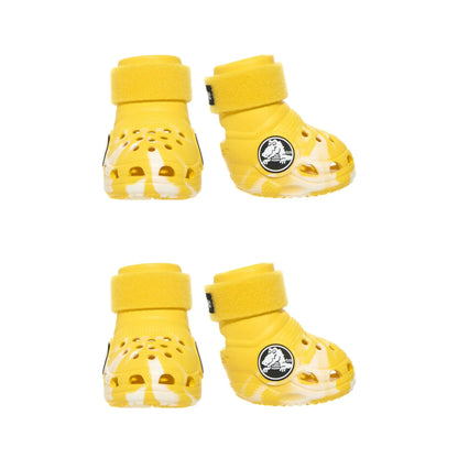 Barkbox Dog Footwear - Set of 4 | EVA Foam, Adjustable Strap, Breathable, Glow-in-the-Dark