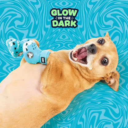Barkbox Dog Footwear - Set of 4 | EVA Foam, Adjustable Strap, Breathable, Glow-in-the-Dark