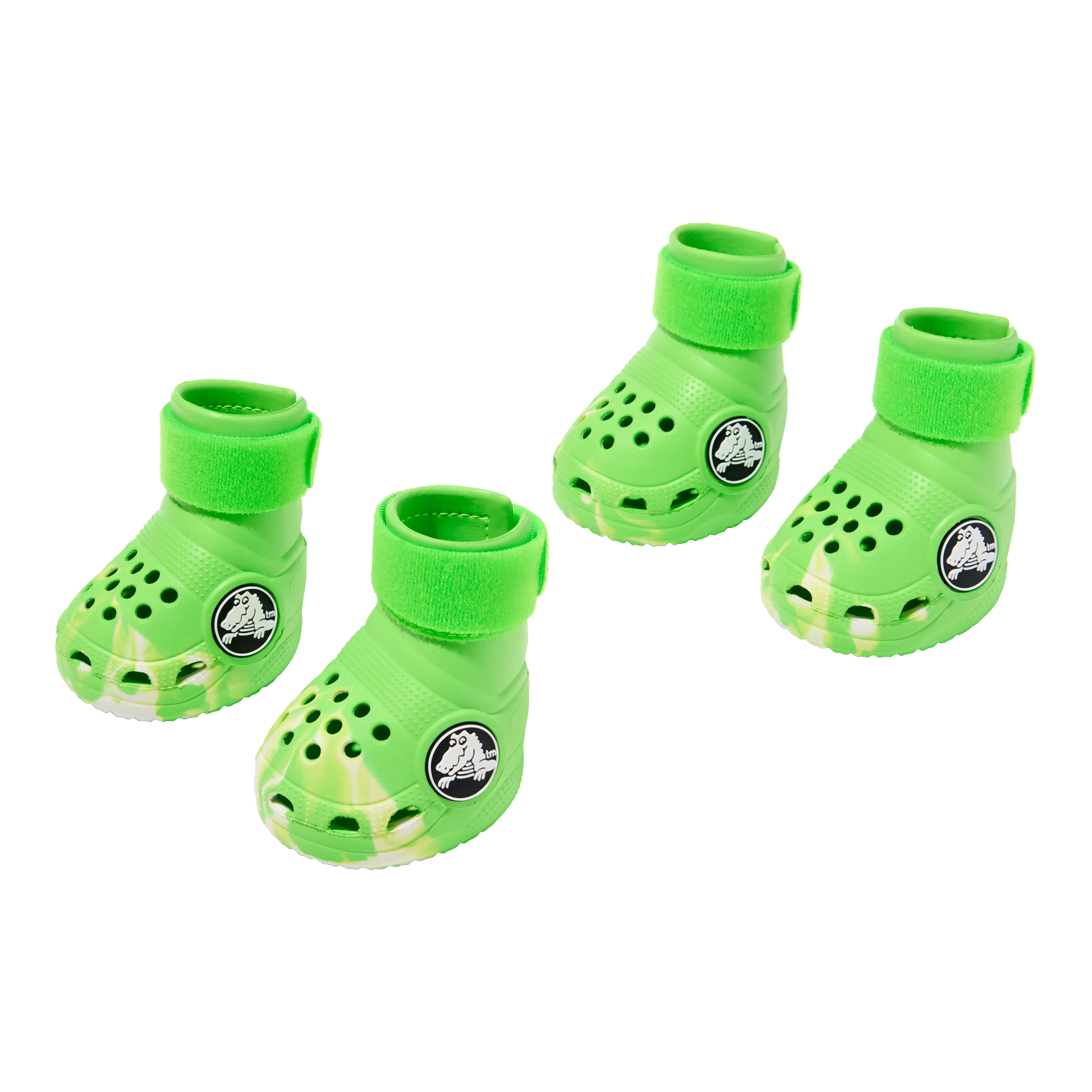 Barkbox Dog Footwear - Set of 4 | EVA Foam, Adjustable Strap, Breathable, Glow-in-the-Dark