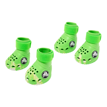 Barkbox Dog Footwear - Set of 4 | EVA Foam, Adjustable Strap, Breathable, Glow-in-the-Dark